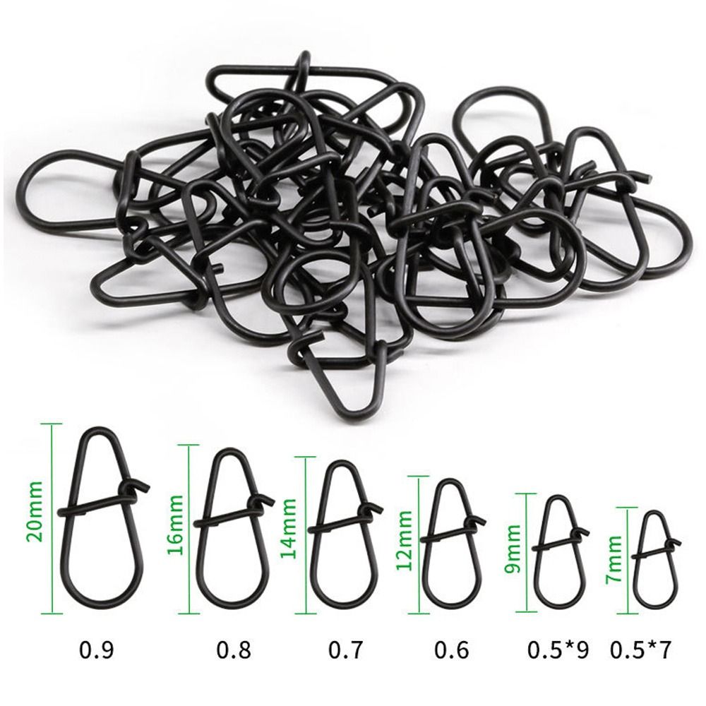 100Pcs/lot Matte black Snap Fi - Fishing Hook Box recension och pris