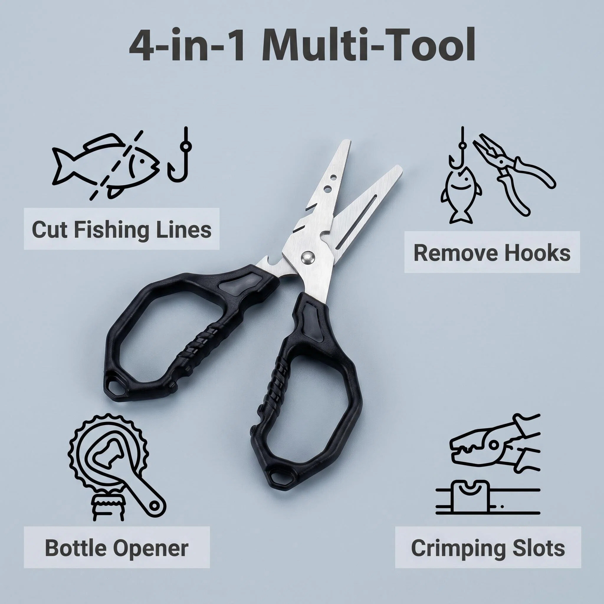 Multifunctional Fishing Scisso - Fishing Hook Remover recension och pris