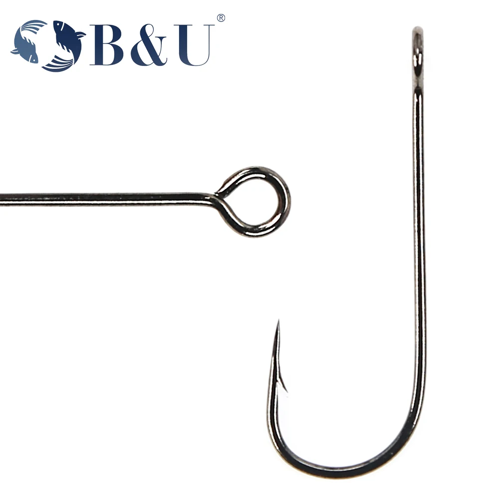 B&U 20pcs Fishing Hook Big Eye - Fishing Hook Barbless recension och pris