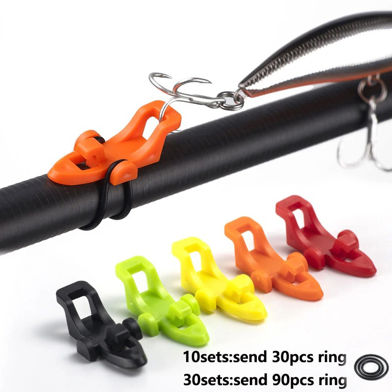10-30pcs Fishing Rod Pole Hook - Fishing Hook Box recension och pris